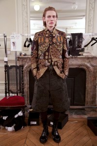 Backstage at Dries Van Noten Men's Fall 2016