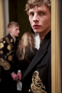 Backstage at Dries Van Noten Men's Fall 2016