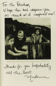 signed copy Joan Didion's 'The Year of Magical Thinking'