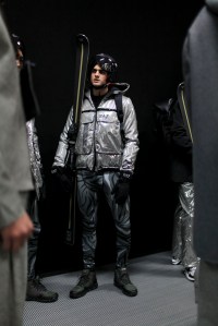 Backstage at Emporio Armani Men's Fall 2016