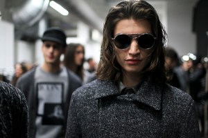 Backstage at Emporio Armani Men's Fall 2016