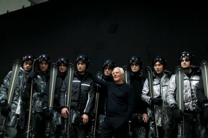 Backstage at Emporio Armani Men's Fall 2016
