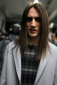 Backstage at Emporio Armani Men's Fall 2016