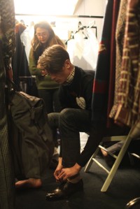 Backstage at Salvatore Ferragamo Men's Fall 2016
