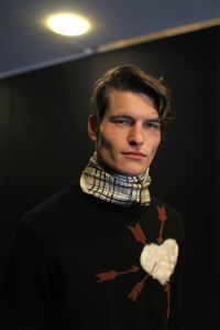 Backstage at Salvatore Ferragamo Men's Fall 2016