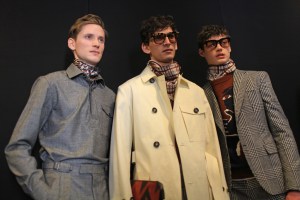 Backstage at Salvatore Ferragamo Men's Fall 2016