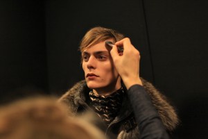 Backstage at Salvatore Ferragamo Men's Fall 2016