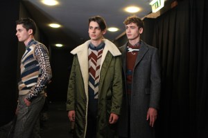 Backstage at Salvatore Ferragamo Men's Fall 2016