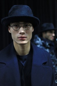 Backstage at Giorgio Armani Men's Fall 2016