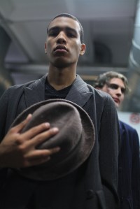 Backstage at Giorgio Armani Men's Fall 2016