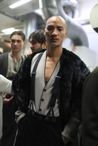 Backstage at Giorgio Armani Men's RTW Fall 2016