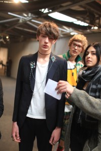 Backstage at Gucci Men's RTW Fall 2016
