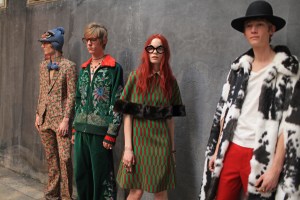Backstage at Gucci Men's RTW Fall 2016
