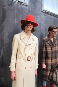 Backstage at Gucci Men's RTW Fall 2016