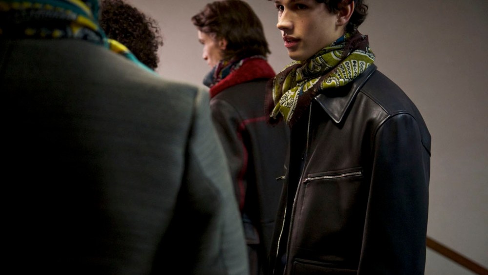 Backstage at Hermès Men's Fall 2016