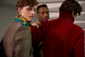 Backstage at Hermès Men's Fall 2016