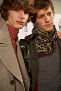Backstage at Hermès Men's Fall 2016