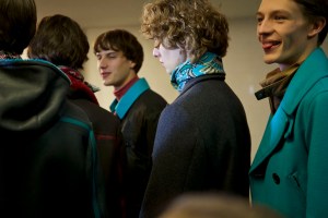 Backstage at Hermès Men's Fall 2016