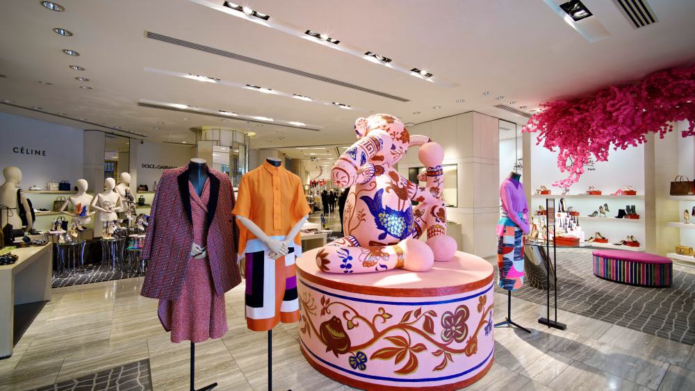 Mosaic Art Projects' "Percipient Monkey" in Lane Crawford at IFC mall