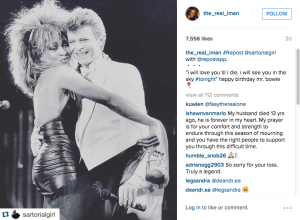 @the_real_iman on David Bowie death