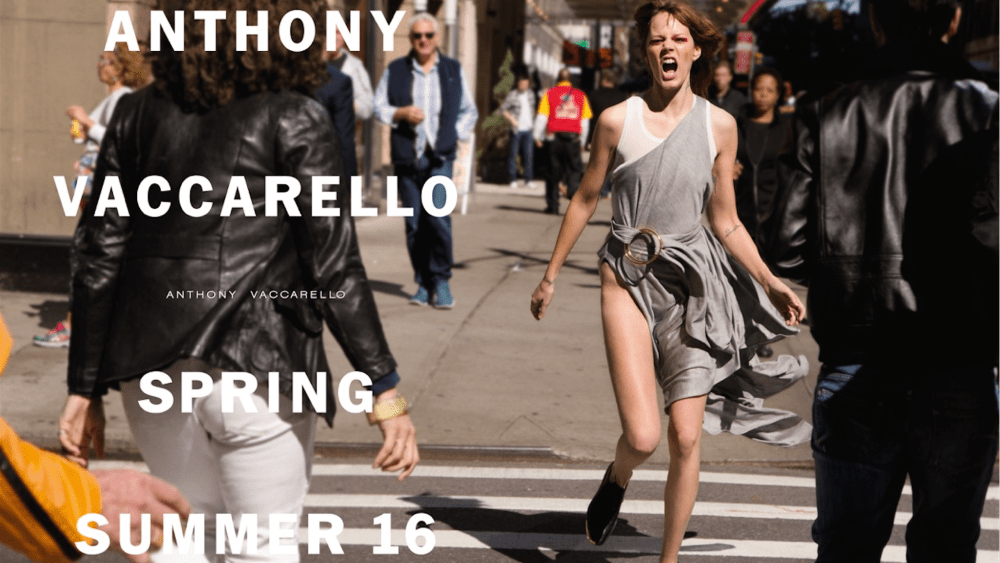 Freja Beha Erichsen in Anthony Vaccarello's spring-summer 2016 campaign