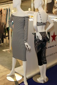 An activewear display at Hard Tail.