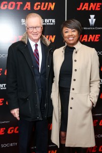 Chuck Scarborough and Janice Huff