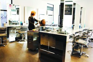 Inside the Bond Street salon.