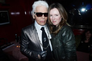 Karl Lagerfeld and Clare Waight Keller Karl Lagerfeld & Numéro Magazine Paris Couture Party