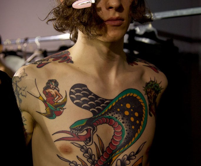 Backstage at Lanvin Men’s Fall 2016