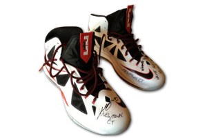 LeBron James signed Nike sneakers