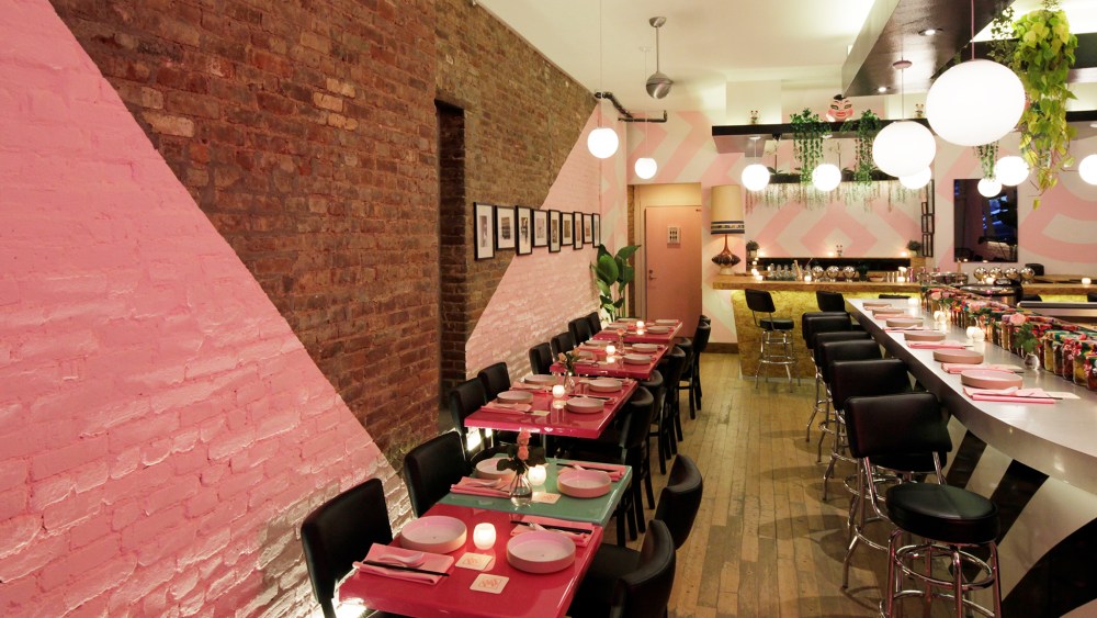 The interior of Lucky Bee.