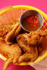 Szechuan Salt & Pepper Chicken Wings, Tamarind Prik Nam Pla