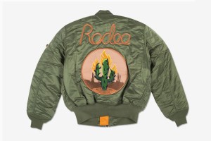 Travis Scott Rodeo Alpha Industries Rodeo tour jacket.
