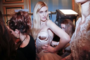 Backstage at Alexis Mabille Spring 2016 Couture