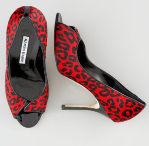 Manolo Blahnik Leopard-Print Pump