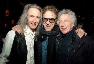 Lenny Kaye, Bob Gruen and Mick Rock at the Max’s Kansas City Lou Reed Tribute Concert