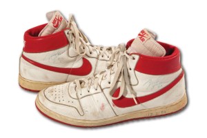 Michael Jordan signed Nike sneaker