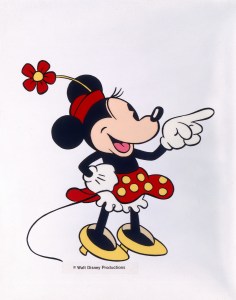 Minnie Mouse's fashion through the years.