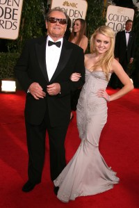Jack Nicholson and daughter Lorraine Nicholson, Miss Golden Globe 2007.