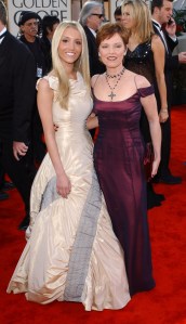 Miss Golden Globe 2002 Haley Giraldo with mother Pat Benatar.