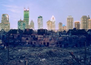 Shanghai Falling (Fuxing Lu Demolition), 2002, photographed by Greg Girard