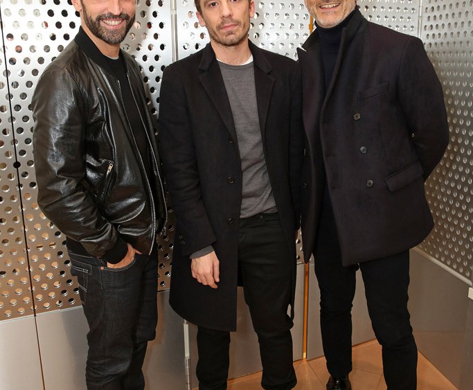 Nicolas Ghesquière, Julien Dossena and Pierre Hardy at Paco Rabanne Dinner Paris Couture S/S 16