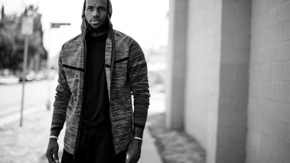LeBron James featured in Nike's ad campaign for Tech Knit Apparel.