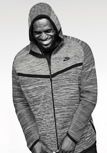 LeBron James featured in Nike's ad campaign for Tech Knit Apparel.