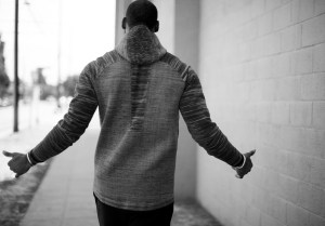 LeBron James featured in Nike's ad campaign for Tech Knit Apparel.