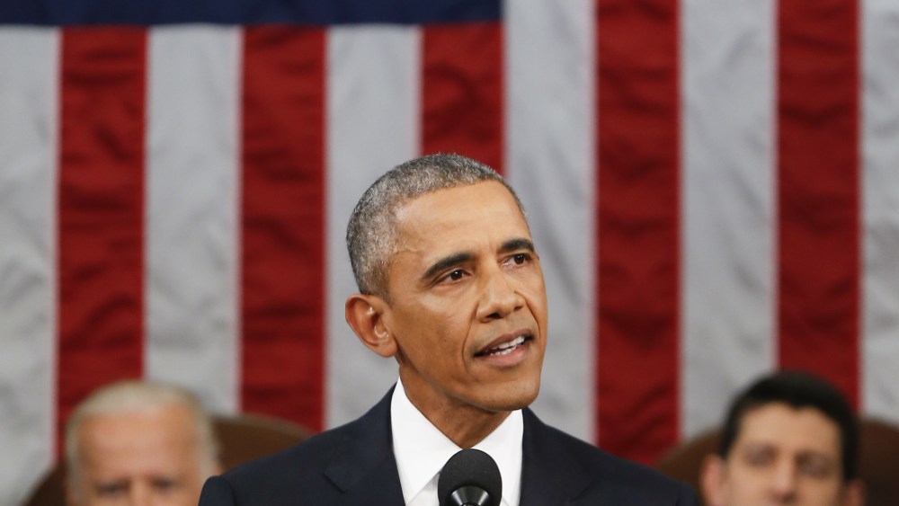 President Barack Obama gives the State of the Union address, Washington D.C.
