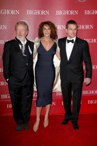 Ridley Scott, Giannina Facio, and Matt Damon 2016 Palm Springs International Film Festival Gala