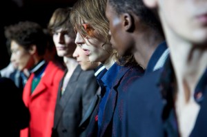 Backstage at Paul Smith Men's Fall 2016