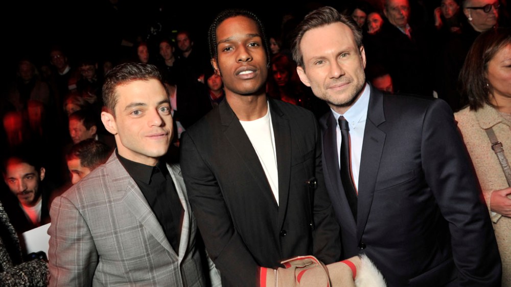 Rami Malek, A$AP Rocky and Christian Slater